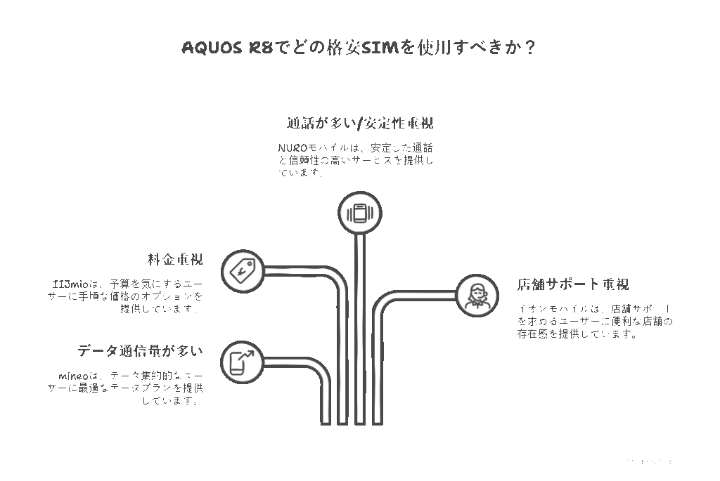 AQUOS R8と格安SIMの相性