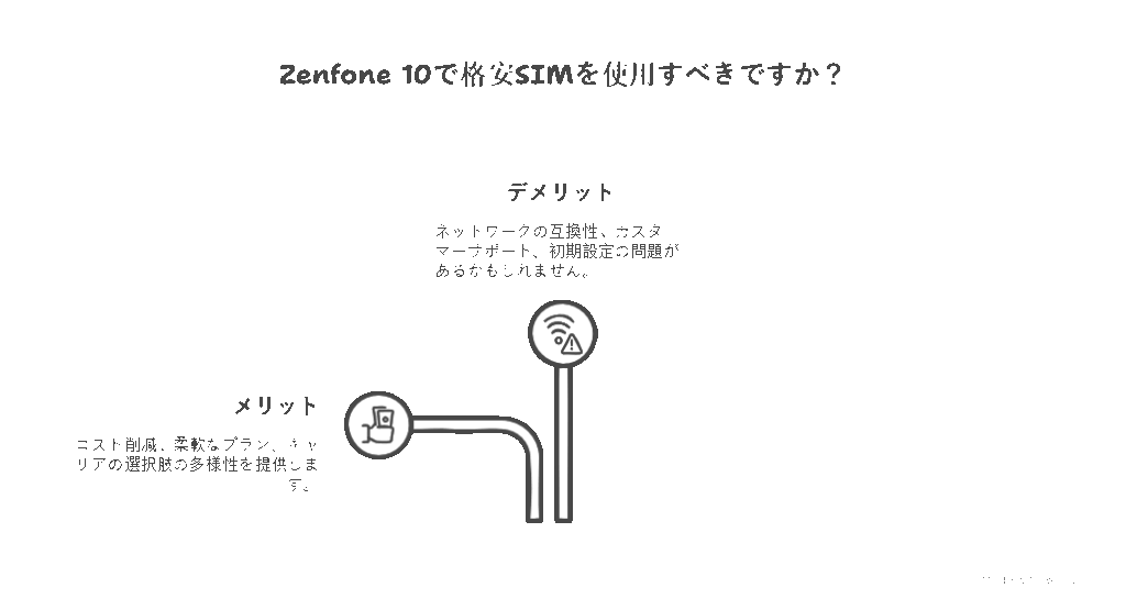 格安SIMでZenfone 10 を使うメリット・デメリット