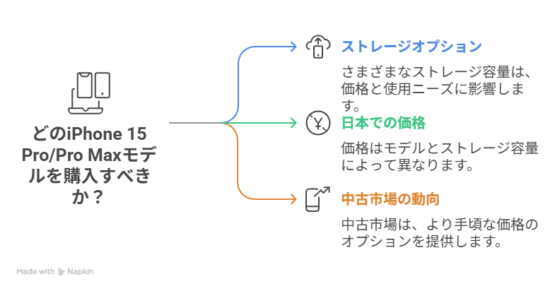 iPhone 15 Pro / Pro Max のモデルと価格
