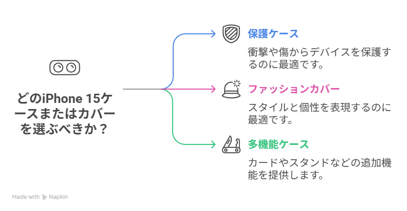 iPhone 15を彩るケース・カバーの選び方