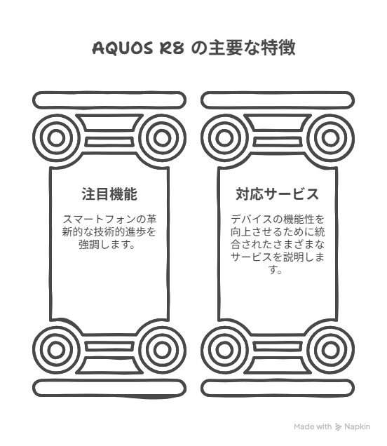 AQUOS R8 の注目機能と対応サービス
